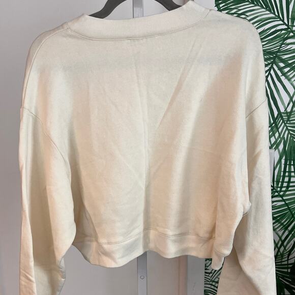 Boyish Cream Earth Babe Cropped Sweatshirt NWOT Small - Picture 7 of 14